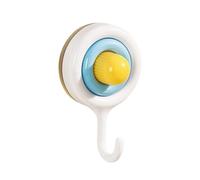 Saterkali 1PCS Suction Hooks Reusable Non-Mark Waterproof Wall Hooks Hangers Suction for Bathroom with Vacuum Cups No Drilling, for Coats Scarfs Towels Bags Keys in Bathroom Kitchen Office Blue