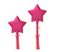 Saterkali 3D Printed Retractable Tap-to-Pay Star Wand, Magical Contactless Payment Card Holder, Novelty Wizard-Themed Credit Card Wand For Kids, 28-36cm Adjustable Length Red Golden