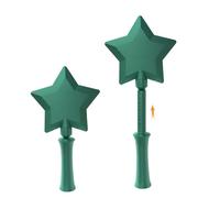 Saterkali 3D Printed Retractable Tap-to-Pay Star Wand, Magical Contactless Payment Card Holder, Novelty Wizard-Themed Credit Card Wand For Kids, 28-36cm Adjustable Length Green