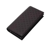Saterkali Clutch Wallet for Men, Large Capacity Multi Function Zipper Around Card Organizer, for Suit Casual Daily Carry Slim Long Wallet Present Coffee A