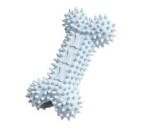 Saterkali Elastic Dog Chew Toy, TPR Spiky Bone High Elastic Bite-Resistant Non-Deforming Raised Dot Texture, For Teething Teeth Cleaning Anxiety Relief Aggressive Chewers Blue
