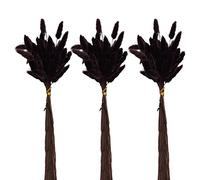 Saterkali Home Decoration Rabbit Tail Dried Flowers,1 Set Dried Flower Bouquet Romantic Easter Celebration Bunny Tail Household Products Black 30PCS