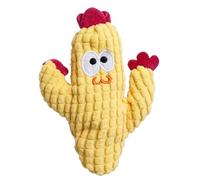 Saterkali Plush Cactus Cat Toy Filled With Natural Catnip Cute Stuffed Kitten Teething Chew Entertainment for Indoor Cats Green Orange Yellow Yellow