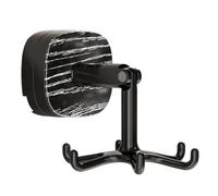 Saterkali Suction Cup Swivel Hook, 360° Rotating No-Drill Wall Hook with Telescopic Arm, Heavy Duty Vacuum Hanger for Kitchen Utensils, Towels & Bathroom Accessories Black