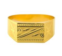 Satfale Jewellers 22K Real Certified Fine Yellow Gold Divine Design Men's Ring