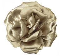 Satin 6" Red Rose Hair Clip Large Flower Brooch Pin for Women Flamenco Spanish Bull Mexican Dance Performance Party Photography, 6 "