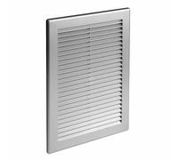 Satin Air Vent Grille - 200mm x 300mm - Grey Wall Ventilation Cover.