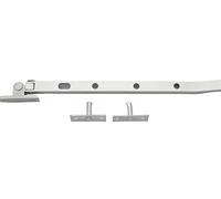 Satin Anodised Aluminium Casement Window Stay, 254mm L, Corrosion Resistant, Locking Pins