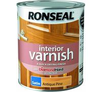 SATIN ANTIQUE PINE VARNISH PAINT RONSEAL INTERIOR QUICK DRYING 250ML