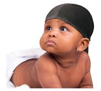 Satin Baby Du Rag - Black