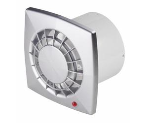Satin Bathroom Extractor Fan 100mm with Timer Toilet WC Ventilator WGS100T