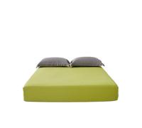 Satin Bedding Smooth 3Pcs Set Mulberry Silk Bedding Sheet Set, High End 1Pc Fitted Sheet And 2Pcs Pillowcase, Bed Mattress Cover 140/160/200cm(Ivory Yellow 3PcsSet,160x200x30.0cm)