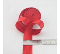Satin Bias Binding Tape 25mm Wide Bunting Tape 31 Colors 1 inch (Red, 5 metre)