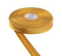 Satin Bias Binding Tape for Bunting Craft Art Piping Hemming Binding Seams Finishing Raw Edges DIY Garment and Trimming Sewing Quilting Apparel Decoration (Gold,25m)