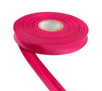 Satin Bias Binding Tape for Bunting Craft Art Piping Hemming Binding Seams Finishing Raw Edges DIY Garment and Trimming Sewing Quilting Apparel Decoration (Fuchsia,5m)
