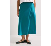 Satin Bias Cut Skirt Dorothy Perkins Teal 16