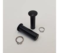 Satin Black Clutch Lever & Brake Lever Pivot Pin Set with Stainless Snap Rings for 2008-2023 Harley Davidson Touring Models Electra Glide FLHT, Road Glide FLTR, Road King FLHR and Street Glide FLHX