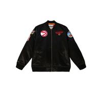 Satin bomber jacket Mitchell & Ness Flight Atlanta Hawks Noir L