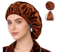 Satin Bonnet 2Pcs Silk Bonnet Hair Bonnets for Sleeping Silky Soft Sleep Cap Womens Night Curly Natural Hair Caps