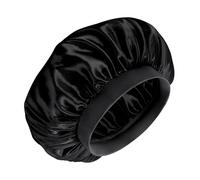 Satin Bonnet for Sleeping,Silk Bonnet for Kids,Toddler Bonnets Kids Satin Bonnets Double Layer Silk Sleep Cap for Men Women Boys Girls Soft Satins Lined Cap Hat for Natural Curly Hair(Black)