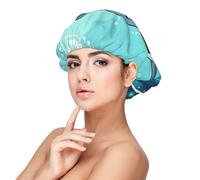 Satin Bonnet Silk Bonnet For Women Girls, Soft Double Layer Silk Hair Bonnet For Sleeping, Shark Floating In Water Sleeping Cap Hair Wrap For Women Natural Hair Curly Hair Braided Hair Long Hair