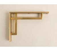 Satin Brass Art Deco Solid Brass Brackets | Brass Shelving Heavy Solid Cast Brass | Sold Individually