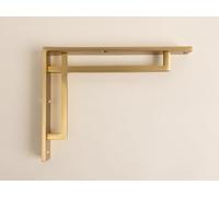 Satin Brass Art Deco Solid Brass Brackets | Brass Shelving Heavy Solid Cast Brass | Sold Individually
