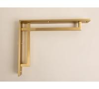 Satin Brass Art Deco Solid Brass Brackets | Brass Shelving Heavy Solid Cast Brass | Sold Individually