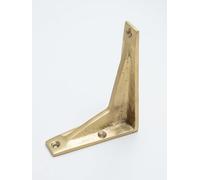 Satin Brass Shelf Brackets | Heavy Duty Brackets for Kitchen Bookshelf | Brass Shelving Heavy Solid Cast Brass | Sold Individually