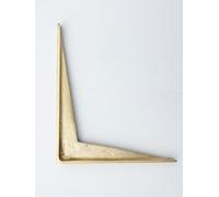 Satin Brass Shelf Brackets | Heavy Duty Brackets for Kitchen Bookshelf | Brass Shelving Heavy Solid Cast Brass | Sold Individually