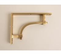 Satin Brass Vintage Industrial Style Solid Brass Shelf Brackets | Brass Shelving Heavy Solid Cast Brass | Sold Individually