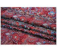Satin Brocade Silk, 114X100cm Wide Sold by The Meter for Clothing Handmade Bags Cushion Cheongsam(Wine Red)