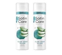 Satin Care Sensitive Aloe Vera Glide Shaving Gel for Women, 2 x 200ml Twin Pack - Moisturising Shave Gel for Smooth, Irritation-Free Shave on Legs & Body