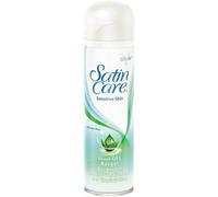 Satin Care Shaving Gel Sensitive | 200ml | Aloe Vera Formula for Soft, Smooth Skin | Protects Against Irritation