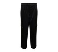 Satin Cargo Trousers - female - Michael Kors - Straight Trousers - Black - M - Trousers M