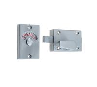 Satin Chrome Bathroom Indicator Door Bolt JV2662SC