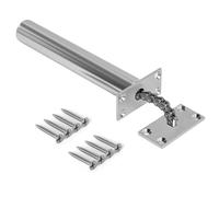 Satin Chrome Concealed Door Closer for Internal Doors - Soft Close Auto Close, Hidden Chain Mechanism, Non-Handed, (Not for Fire Doors)