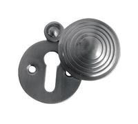 Satin Chrome Reeded Covered Escutcheon 32mm JR9SC