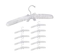 Satin clothes holder Non-Slip Hanger Set Swivel Hook Hangers Lightweight