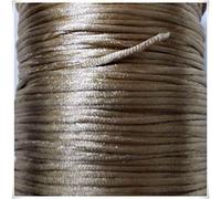 Satin Cord 1mm Rattail Knotting Thread 10m Sewing Craft Bracelet Making Decorating (Champagne)