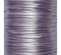 Satin Cord 1mm Thread 20m Rattail Knotting Sewing Beading Bracelet Making Crafts (Lavender)
