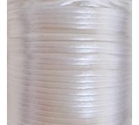 Satin Cord 1mm Thread 20m Rattail Knotting Sewing Beading Bracelet Making Crafts (White)