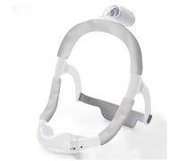 Satin CPAP Mask Strap Covers, Mask Frame Covers Compatible with DreamWear or ResMed AirFit Silky Satin Headgear Cover Set CPAP Accessories Face Cushion Pads for Reduce Red Marks (Light Grey)