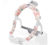 Satin CPAP Mask Strap Covers, Mask Frame Covers Compatible with DreamWear or ResMed AirFit Silky Satin Headgear Cover Set CPAP Accessories Face Cushion Pads for Reduce Red Marks (Printed)