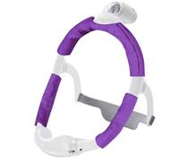 Satin CPAP Mask Strap Covers, Mask Frame Covers Compatible with DreamWear or ResMed AirFit Silky Satin Headgear Cover Set CPAP Accessories Face Cushion Pads for Reduce Red Marks (Dark Purple)