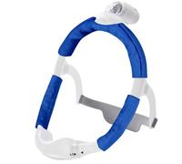 Satin CPAP Mask Strap Covers, Mask Frame Covers Compatible with DreamWear or ResMed AirFit Silky Satin Headgear Cover Set CPAP Accessories Face Cushion Pads for Reduce Red Marks (Blue)