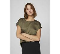 Satin Crew Neck T-Shirt olive