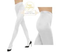 Satin De Luxe Tights Wolford M White Pantyhose with Lots of Shine Opaque