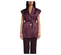 Satin Double-Face Vest - female - PINKO - Waistcoats - Red - L - Jackets L