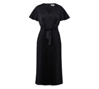 Satin Dress with Ruffled Sleeves V-Neck for Women COMMA Bleu 34